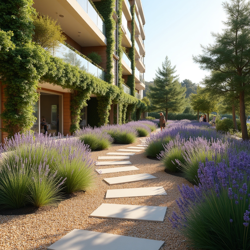 Jardín xerófito completamente instalado en zona común de comunidad de propietarios en clima mediterráneo